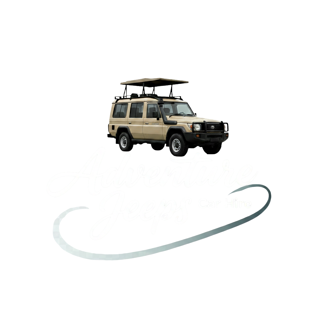 safari jeep logo white background
